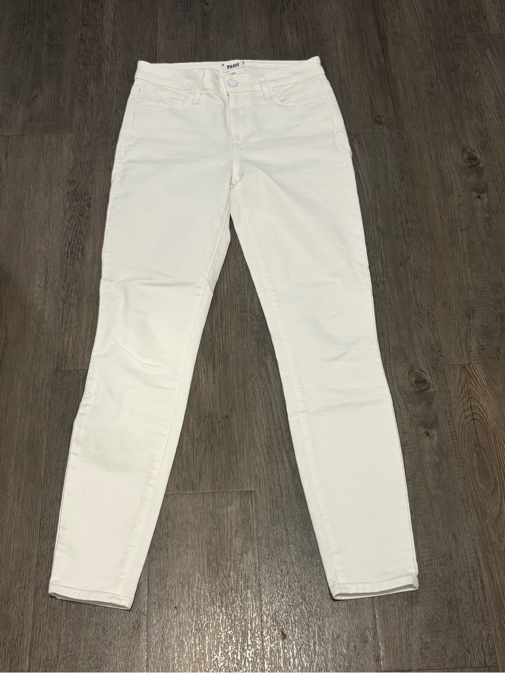 PAIGE White High-Rise Skinny Jeans - Women's